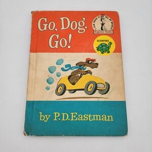 Vintage 1961 Dr. Seuss GO DOG GO! by P.D. Eastman 1st Book Club Ed I Can‎ Read